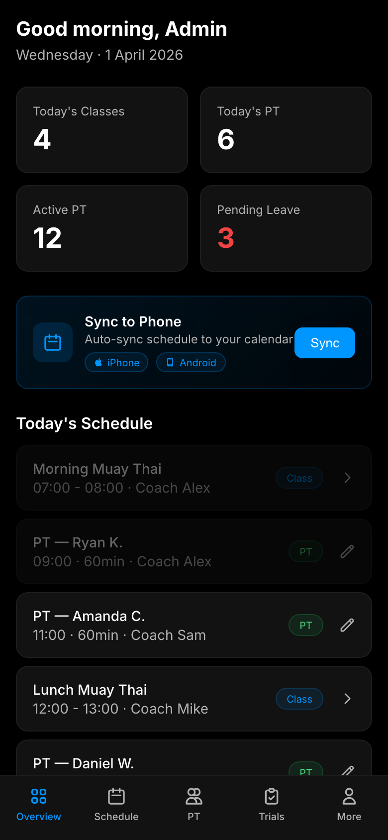 Admin Dashboard