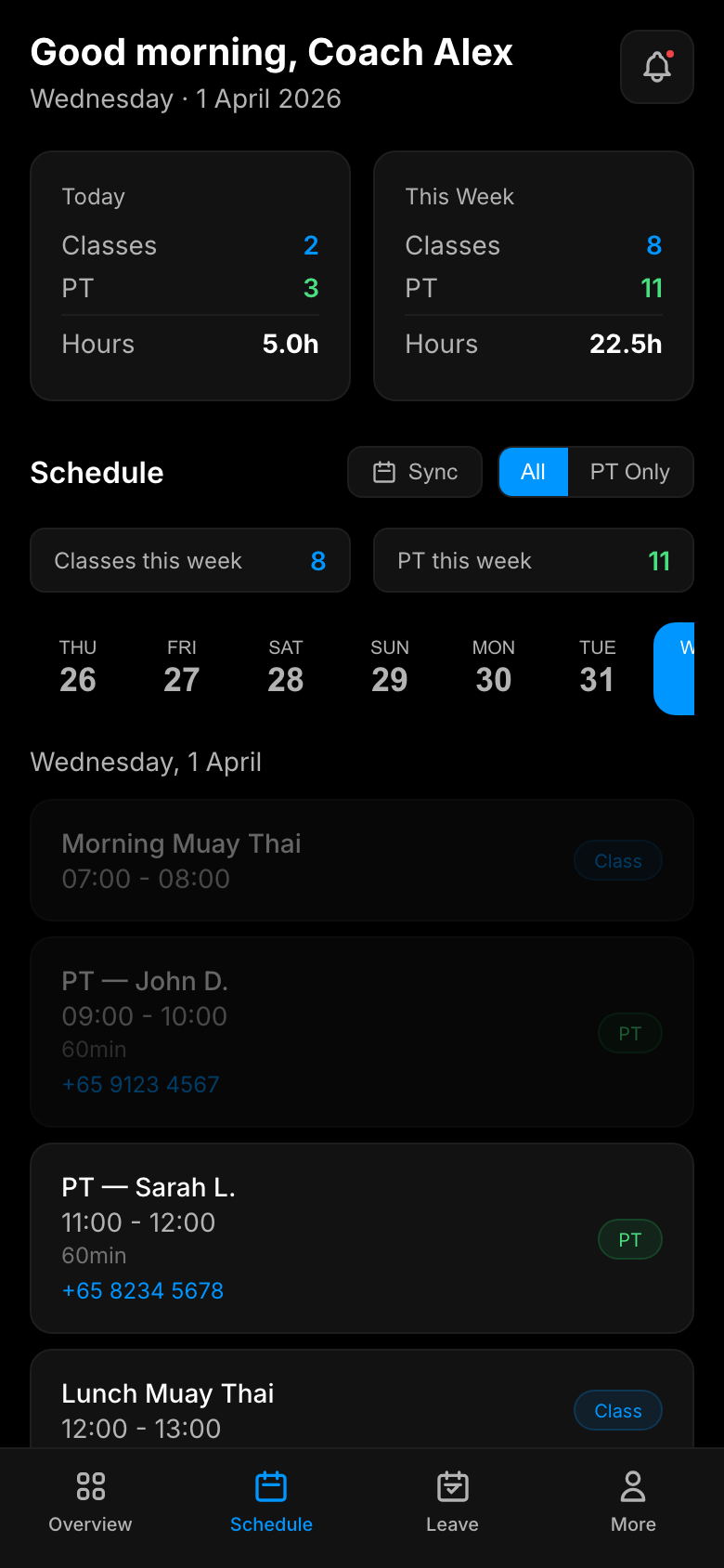 Staff Scheduling Portal